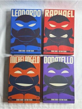 TMNT BST AXN Best Of Leonardo, Raphael, Michelangelo, & Donatello Figures